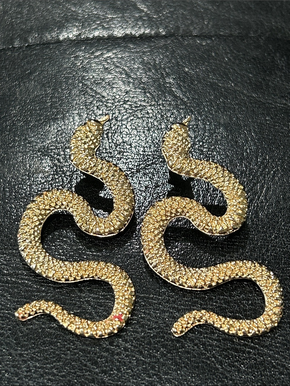 Gold Snake Shaped Reptile Accent Ornament - Pets Reptile
